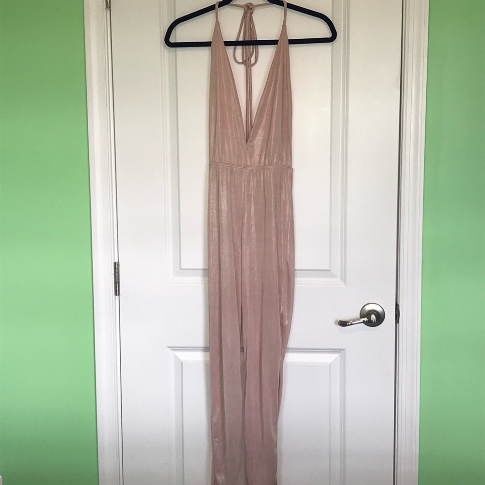 Shimmery Pink Jumpsuit